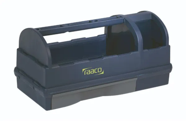 Raaco Open ToolBox, työkalulaatikko, jossa 3 lokeroa + laatikko